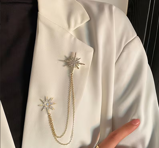 The Double Star Brooch