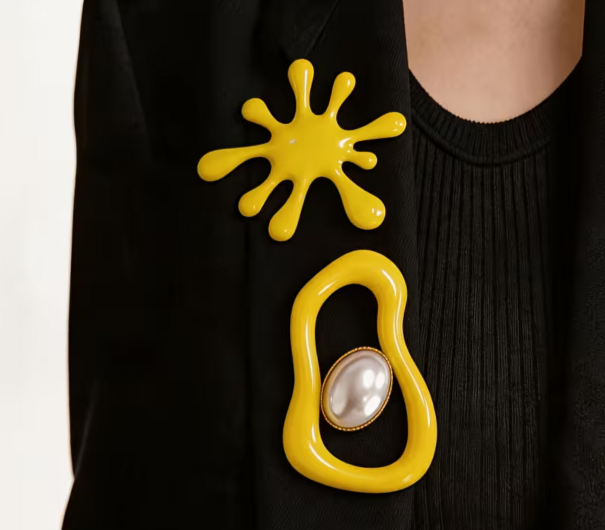 2 Pcs Paint Splash Brooch