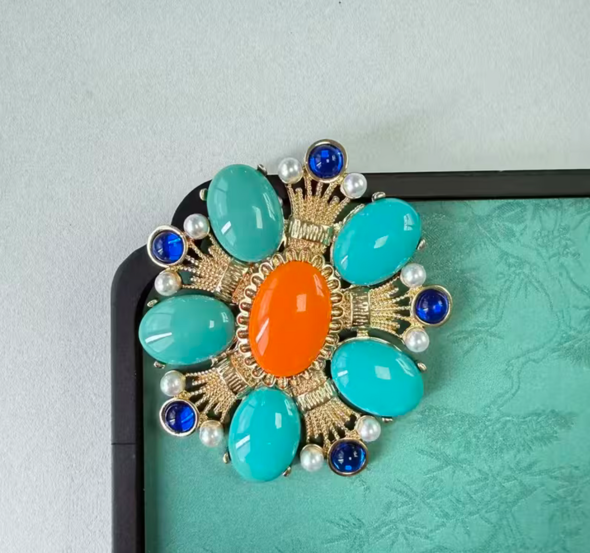 Turquoise Vintage Brooch