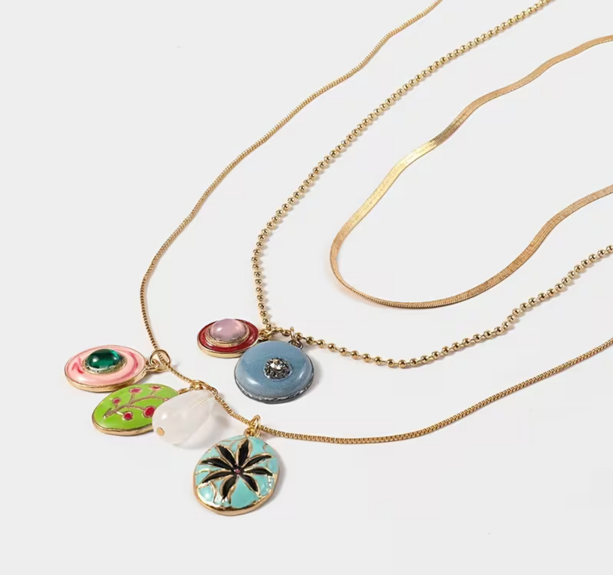 The Printed Necklace Set