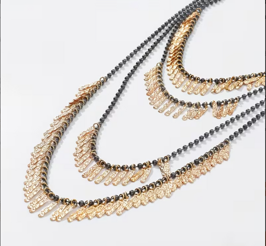 The fringes Layered Necklace