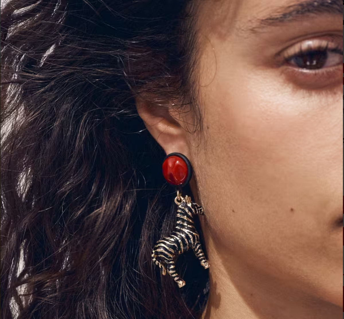 Zebra Earring