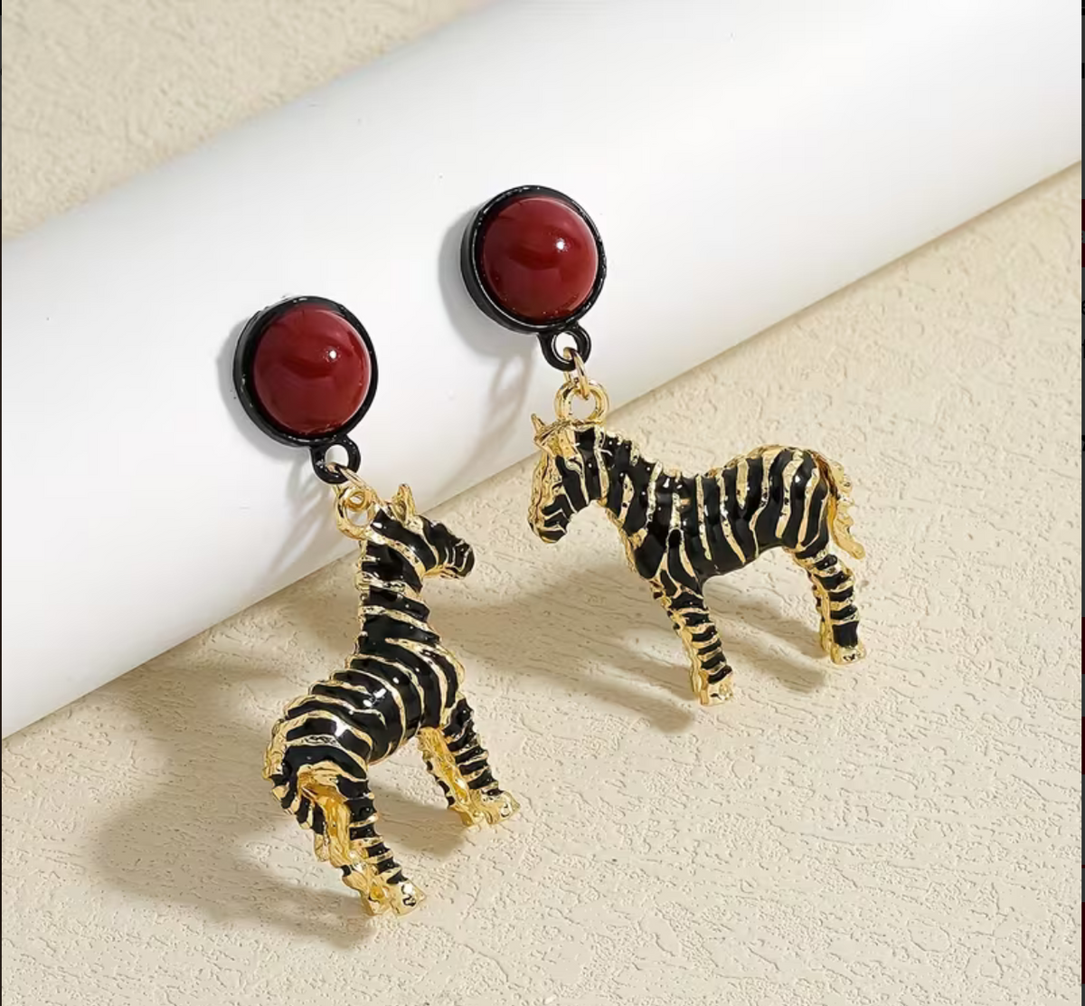 Zebra Earring