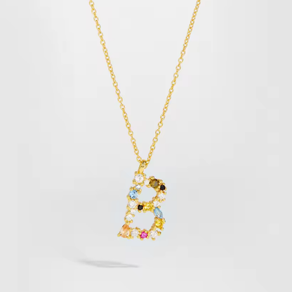 Initial Zircon Necklace