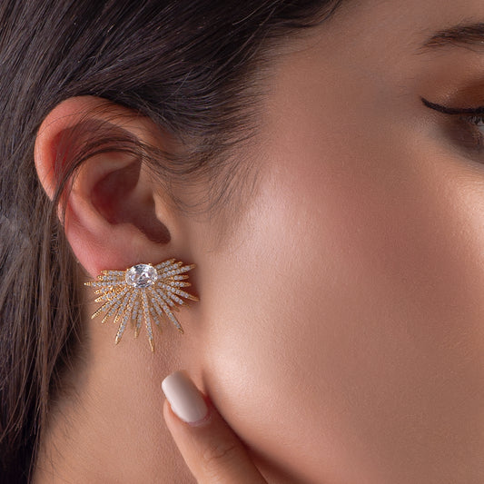 Zircon Ray Earrings