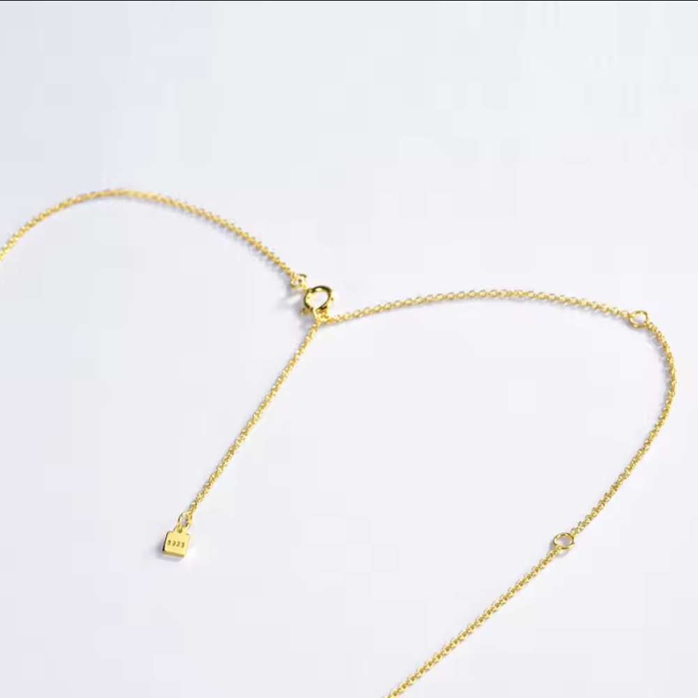 Initial Zircon Necklace