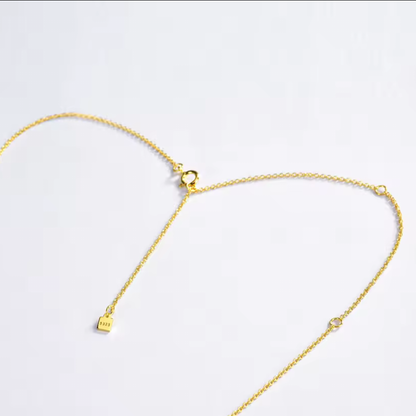 Initial Zircon Necklace