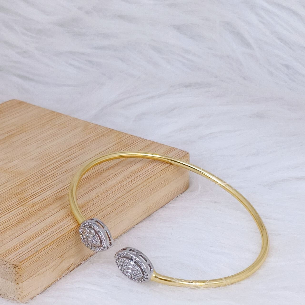 Opened Drop Stones  Bangle