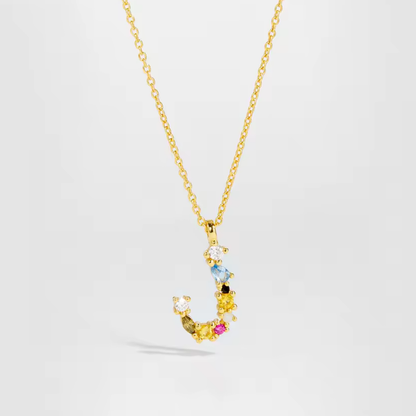 Initial Zircon Necklace