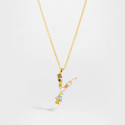 Initial Zircon Necklace